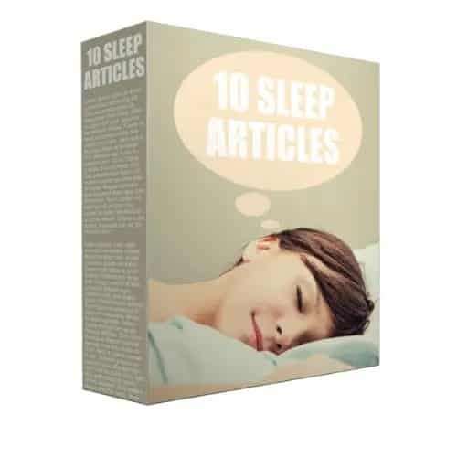 10 Sleep Articles - PLR HQ Pack