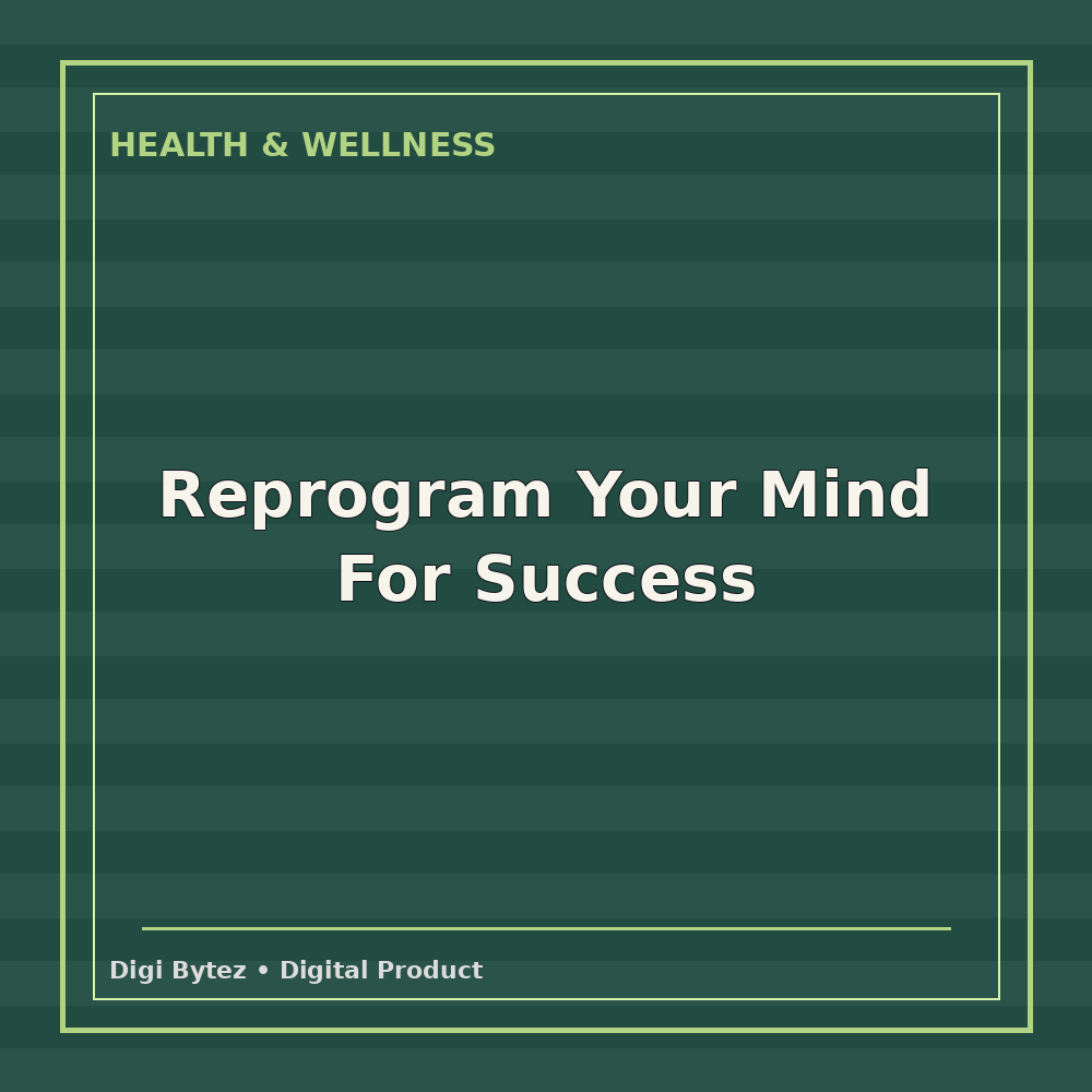 Reprogram Your Mind For Success
