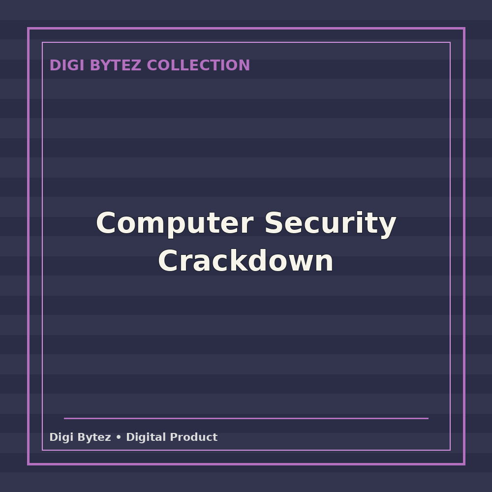 Computer Security Crackdown