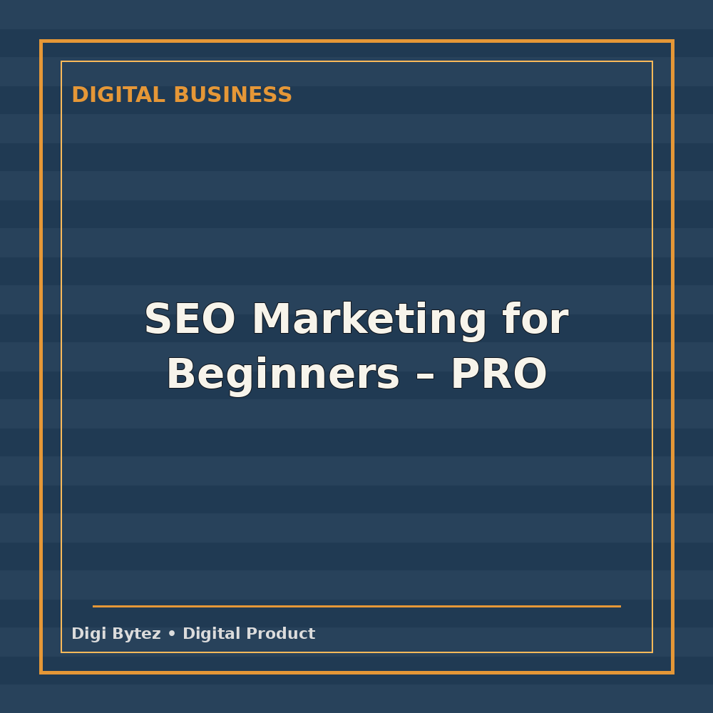 SEO Marketing for Beginners - PRO