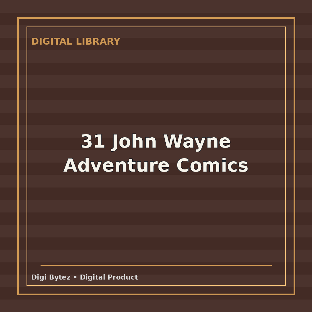 31 John Wayne Adventure Comics