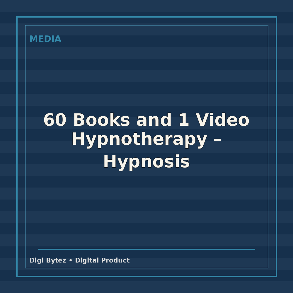 60 Books and 1 Video Hypnotherapy - Hypnosis
