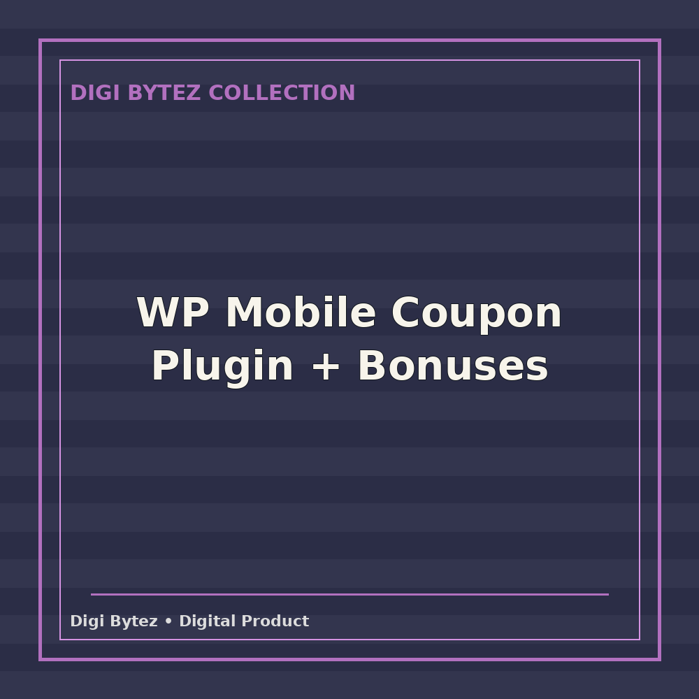 WP Mobile Coupon Plugin + Bonuses