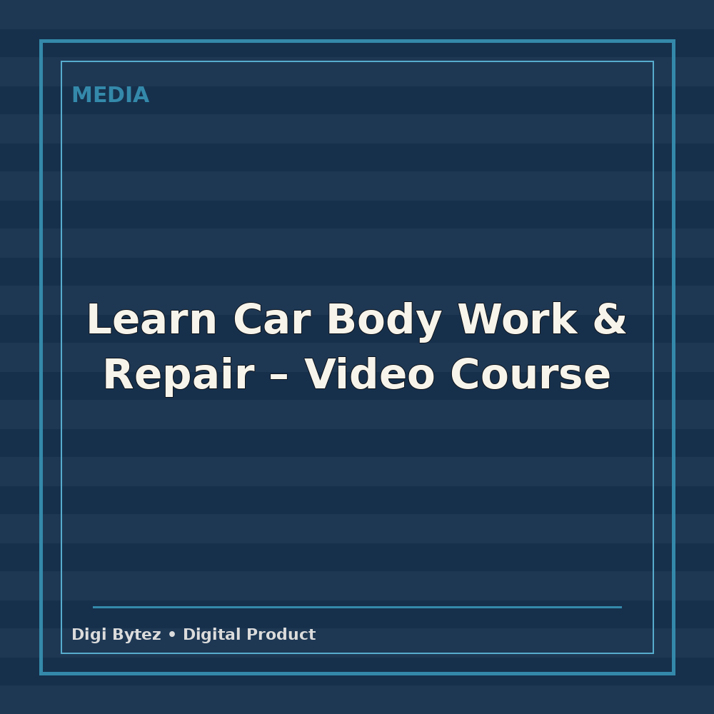 Learn Car Body Work & Repair - Video Course