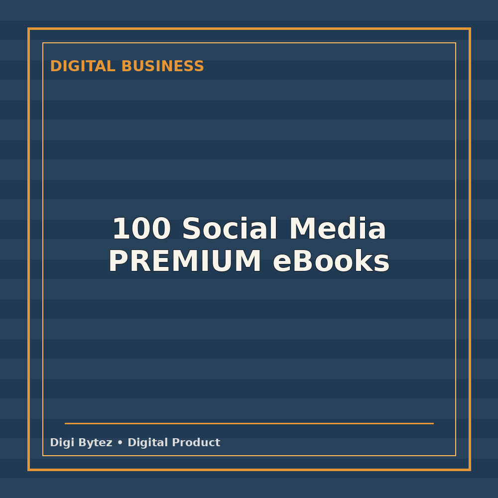 100 Social Media PREMIUM eBooks