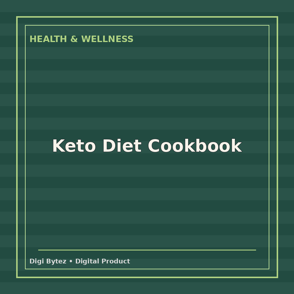 Keto Diet Cookbook